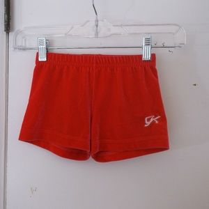 GK Elite Pink Velvet Micro Mini Shorts Child XXS